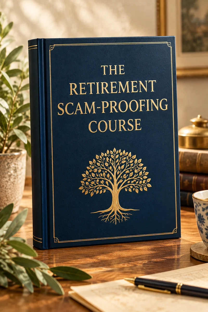 Illustrative cover for the Retirement Scam-Proofing Course